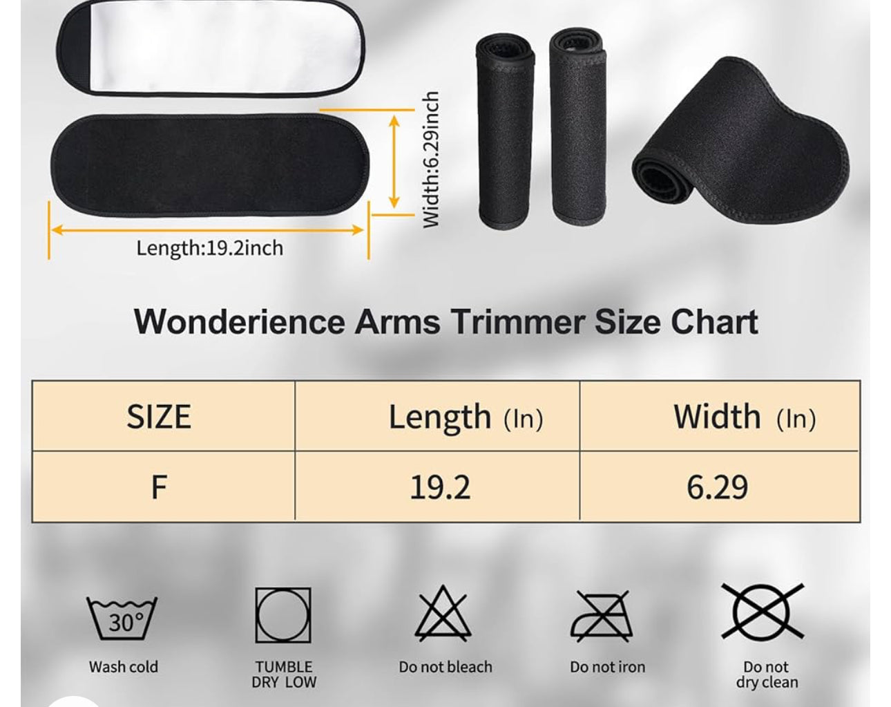 Arm Trimmers for Women Pair Sauna Sweat Arm Shaper Bands Adjustable