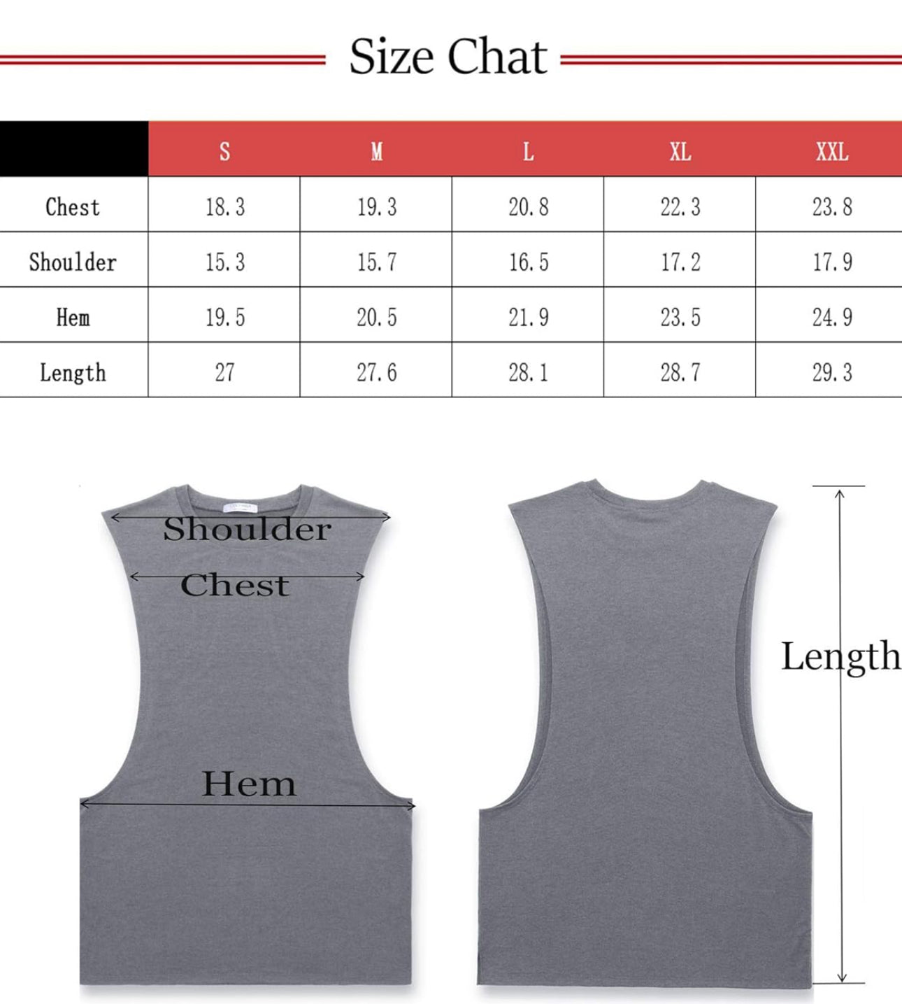 Men Workout Tank Top 2 Pack Gym Bodybuilding Sleeveless Muscle T Shirts