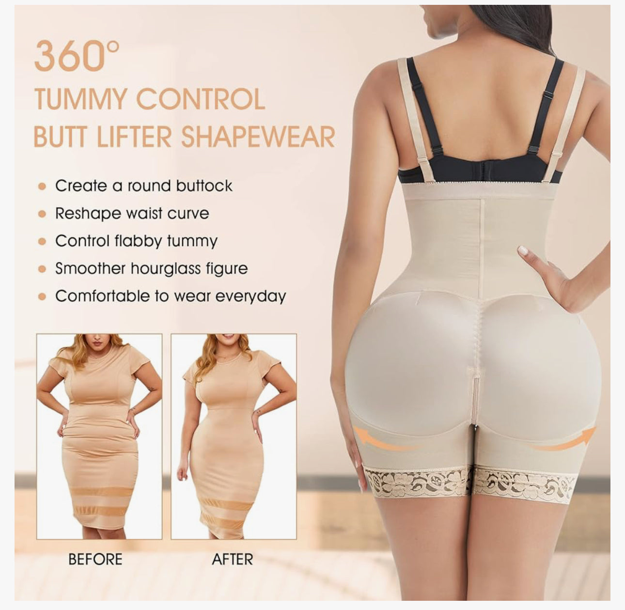 Colombianas Shapewear for Women Tummy Control