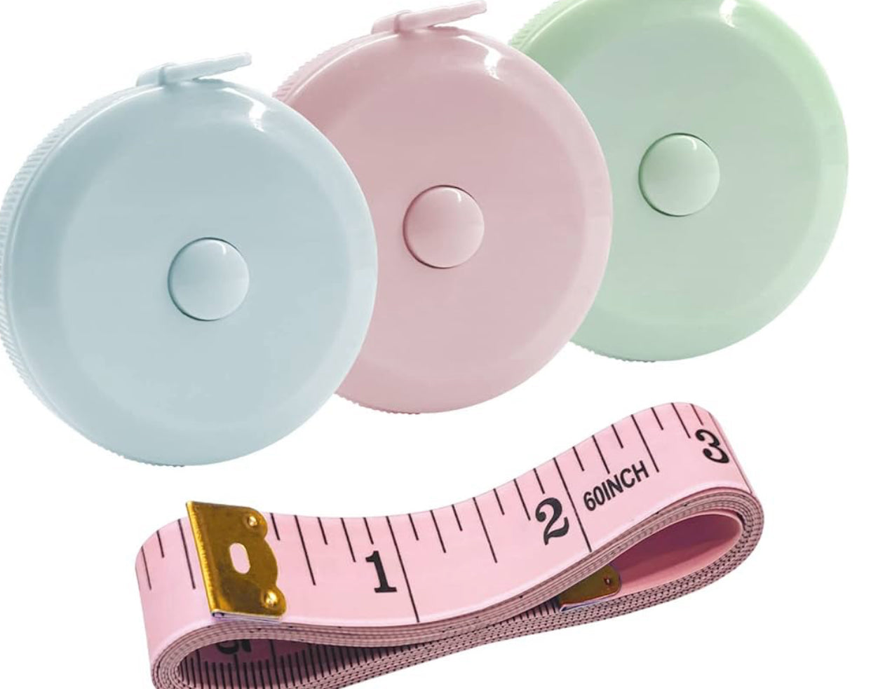 3 Pack Tape Measure Measuring Tape for Body Fabric Sewing Tailor Cloth