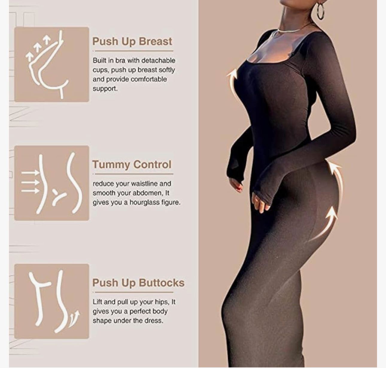 Colombianas Shapewear for Women Tummy Control