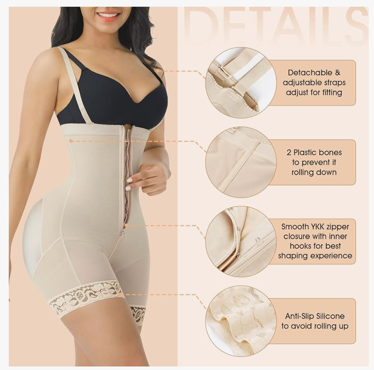 Colombianas Shapewear for Women Tummy Control