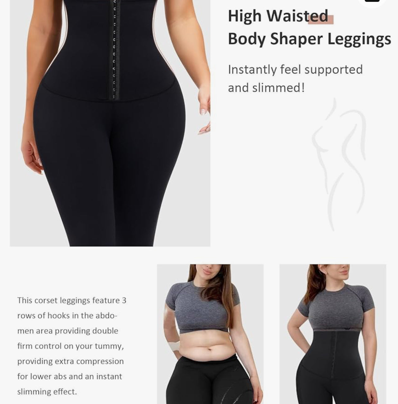 Colombianas Shapewear for Women Tummy Control