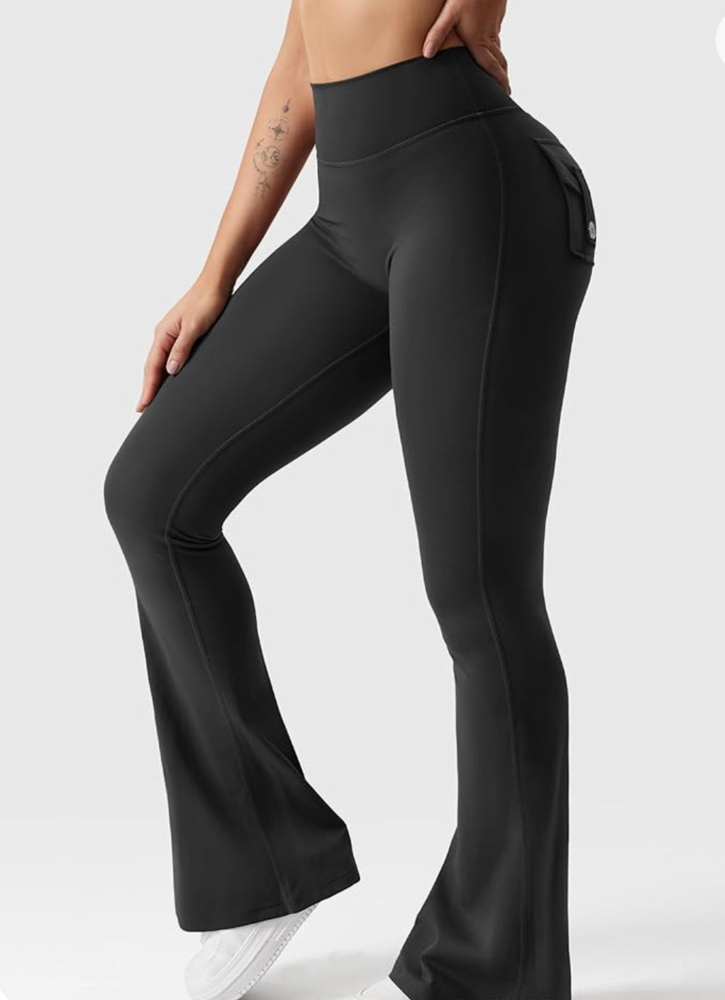 Workout Leggings for Women V Cross Waist Butt Lifting Gym Yoga Leggings